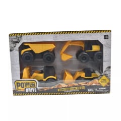 4 Camiones Contruccion En Set