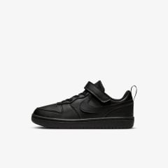 Nike Infantil - Court Borough Low Recraft (PS) Black/Black-Black
