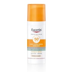 EUCERIN SOLAR FACE CARE OIL CONTROL TONO CLARO FPS 50+ X 50 ML