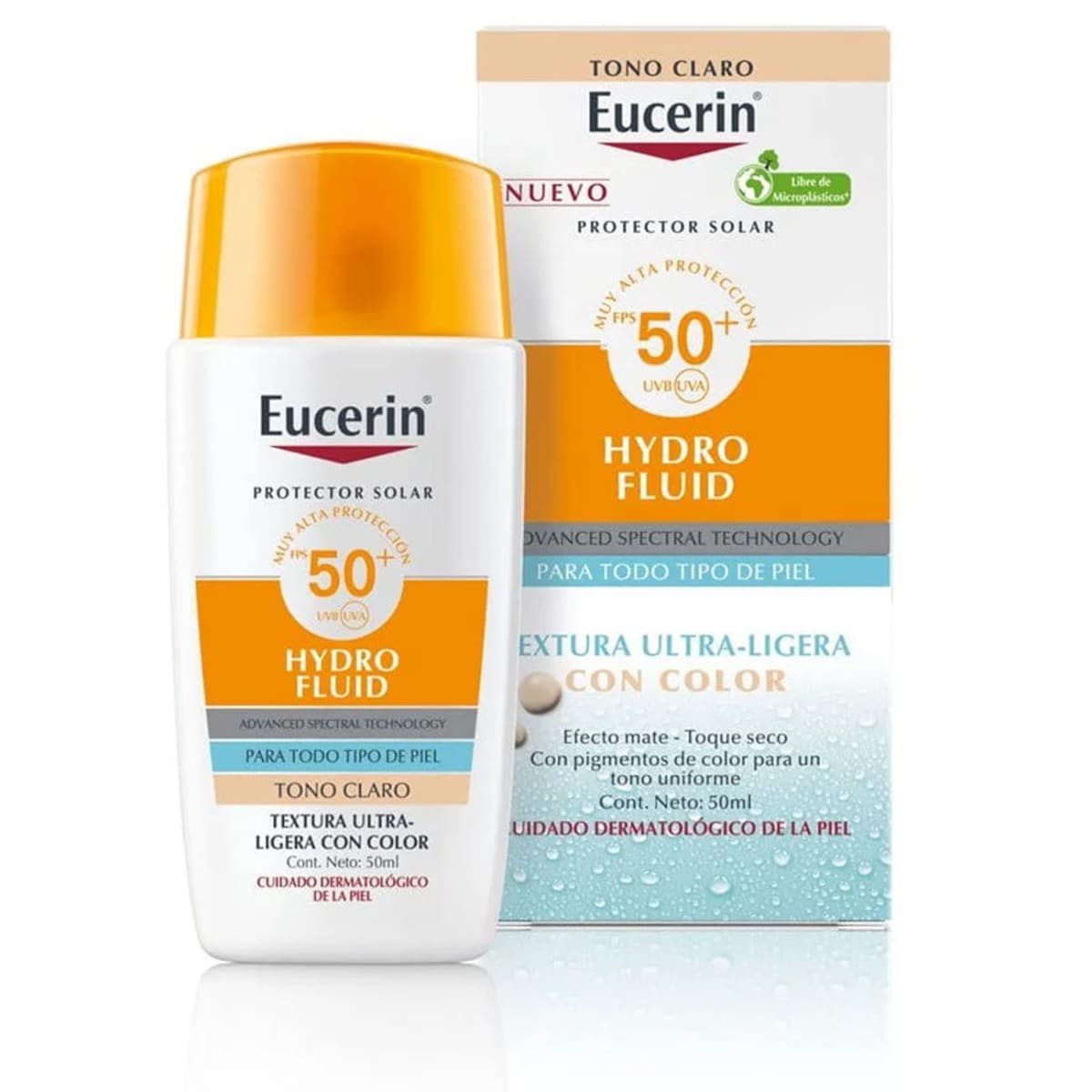 EUCERIN HYDRO FLUID PROTECTOR FACIAL TONO CLARO SPF 50+ X 50 ML2