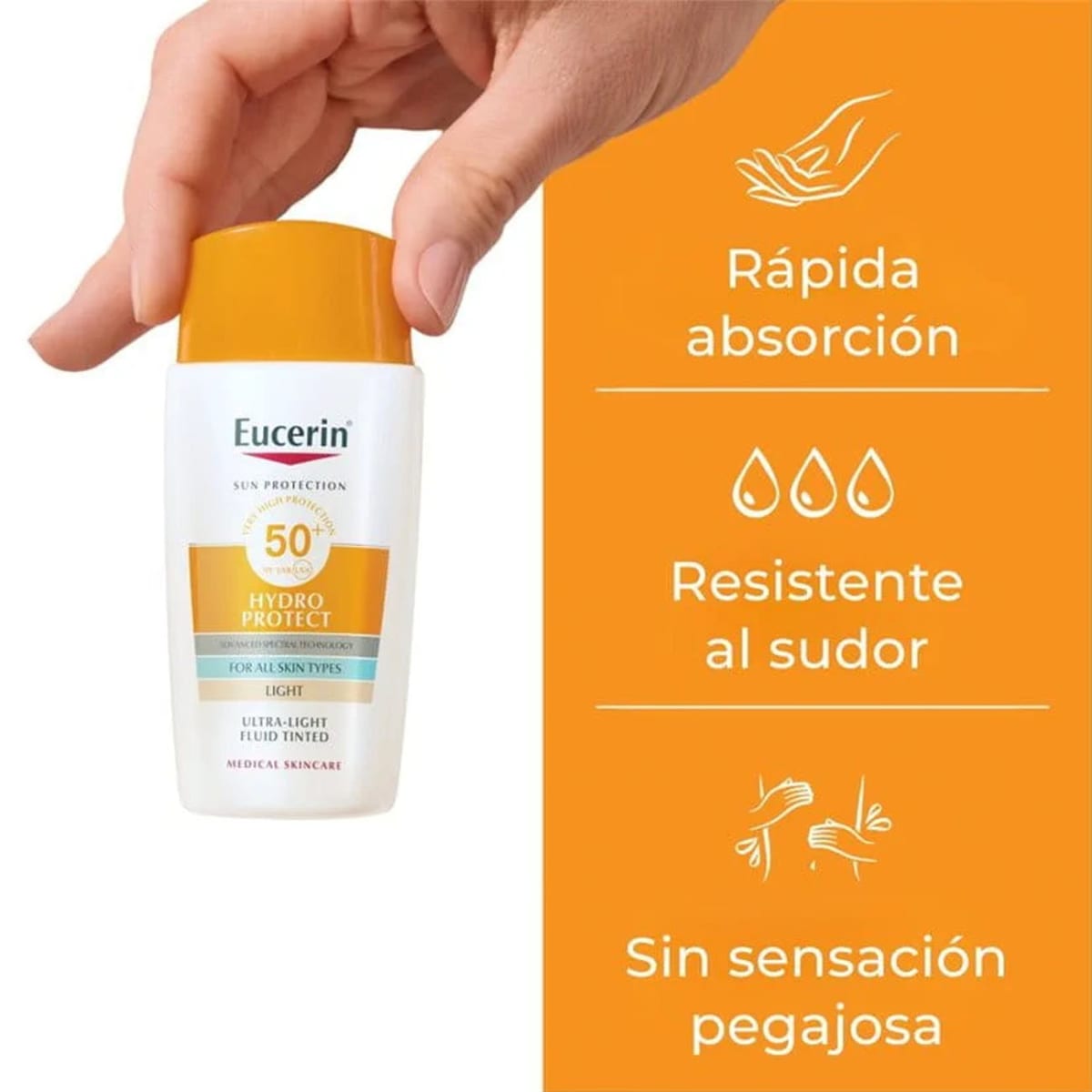 EUCERIN HYDRO FLUID PROTECTOR FACIAL TONO CLARO SPF 50+ X 50 ML4