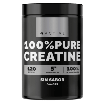 Creatina 4active 100% Pure Creatine Monohydrate 600 gramos1