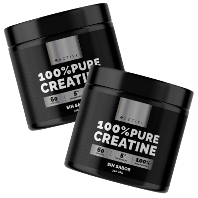 Pack Creatina 300 gr 4Active - 600 gr Total1