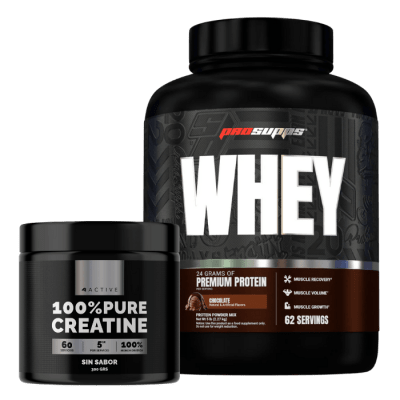 Pack Ps Whey 5 lb CHOCOLATE + Creatina 300gr 4Active1
