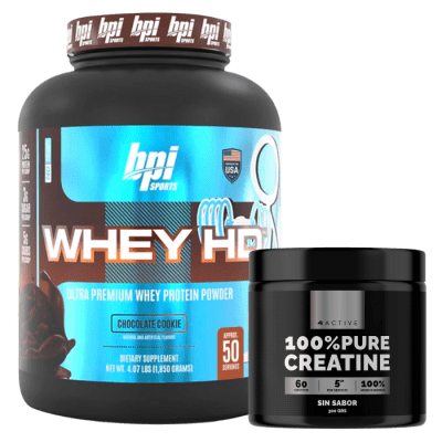 Pack Whey HD 4.1 lb CHOCOLATE + Creatina 300gr 4Active1