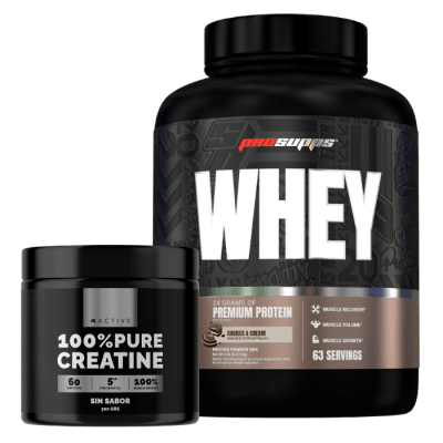 Pack Ps Whey 5 lb COOKIES AND CREAM + Creatina 300gr 4Active1