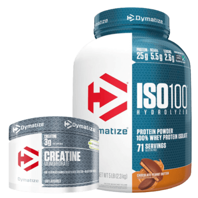 Pack Iso 100 5 Lbs Chocolate Peanut Butter + Creatina 300 gr Dymatize Creapure1