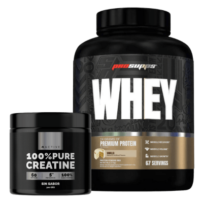 Pack Ps Whey 5 lb VAINILLA + Creatina 300gr 4Active1