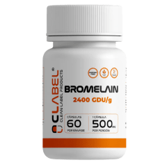 Bromelaina 2400gdu/g 60 cápsulas