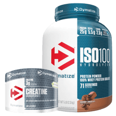 Pack Iso 100 5 Lbs Gourmet Chocolate  + Creatina 300 gr Dymatize Creapure