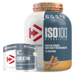 Pack Iso 100 5 Lbs Cinnamon Churro + Creatina 300 gr Dymatize Creapure