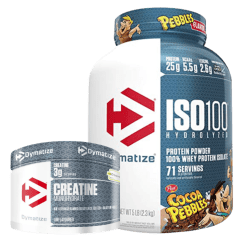 Pack Iso 100 5 Lbs Cocoa Pebbles + Creatina 300 gr Dymatize Creapure