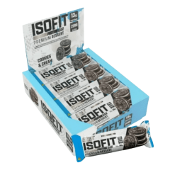 Caja Nutrex Isofit Protein Bar Cookies and Cream (12 Unidades)