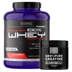 Pack Prostar 5 lb FRUTILLA + Creatina 300gr 4Active