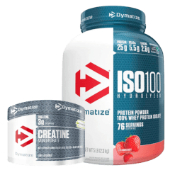 Pack Iso 100 5 Lbs Strawberry + Creatina 300 gr Dymatize Creapure