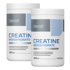 Pack Creatina Pote 500 Gr Ostrovit - 1 Kg Total