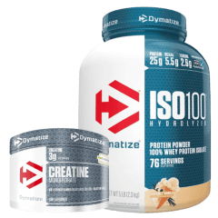 Pack Iso 100 5 Lbs Gourmet Vainilla + Creatina 300 gr Dymatize Creapure