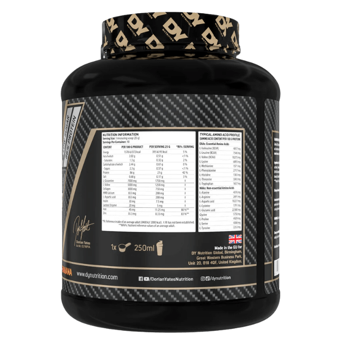 Proteína Shadowhey Hydrolysate Dorian Yates 90 servicios4