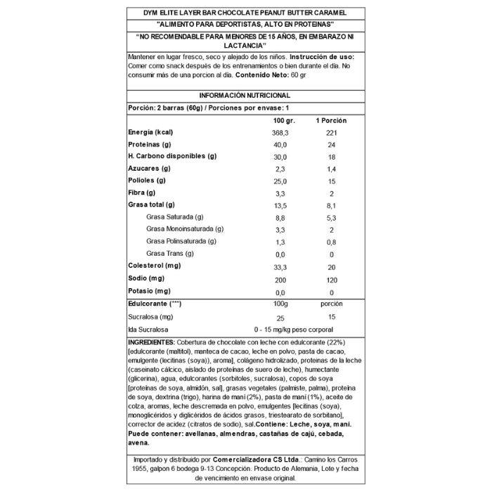 Barra Proteína Elite Dymatize2