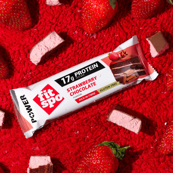 Barra Fitspo Protein Bar Strawberry Chocolate1