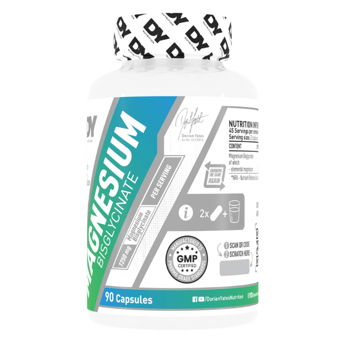 Magnesio Bisglicinato Dorian Yates | 90 Cápsulas Veganas · Alta Absorción3