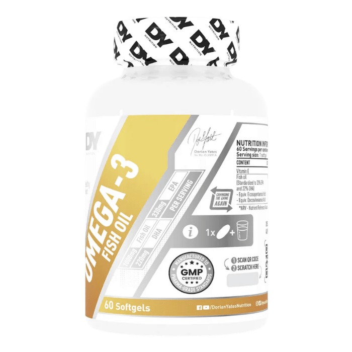 Omega 3 Fish Oil Dorian Yates 60 Softgels3