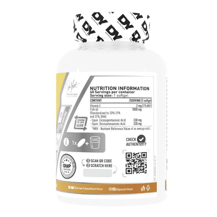 Omega 3 Fish Oil Dorian Yates 60 Softgels4