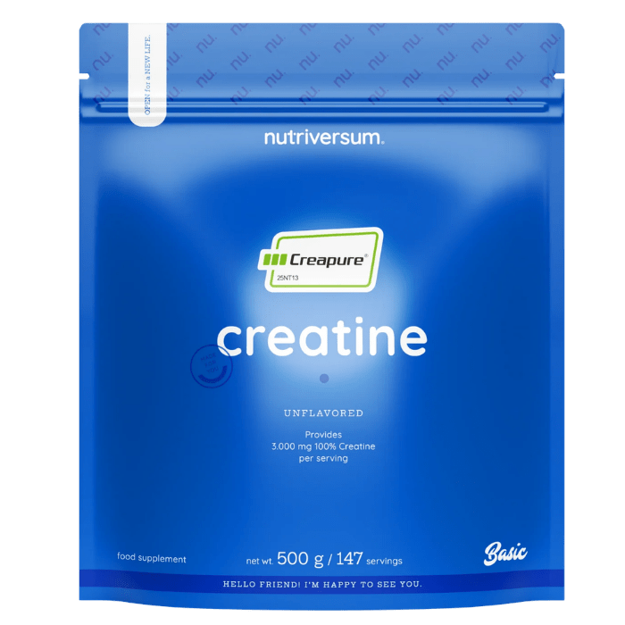 Creatine 100% Creapure Nutriversum 500g / 147 Servicios 0