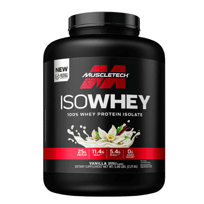 NITRO TECH 100% ISO WHEY 5 LB 1