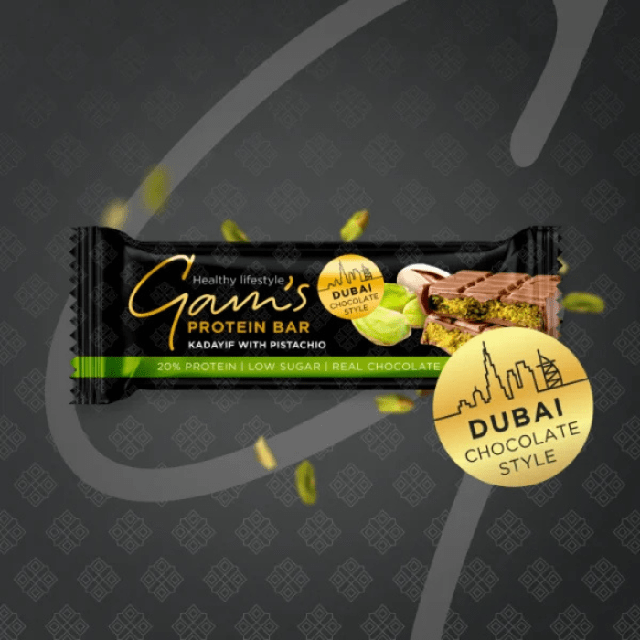 Barra de Proteína Dubai Gams3