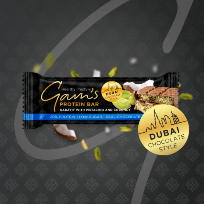 Barra de Proteína Dubai Gams4