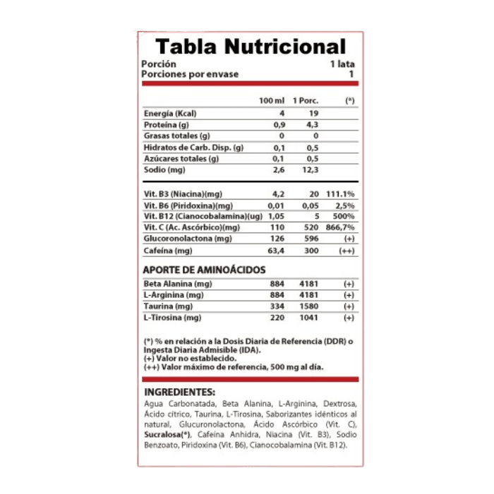 Pre-entreno Kreator bebida energética 473 cc5