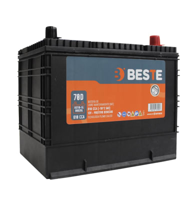 BATERIA BESTE MF 80D26L 70 AH 610 CCA POSITIVO DERECHO TERMINAL ESTANDAR1