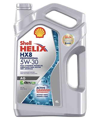 ACEITE DE MOTOR SHELL HELIX HX8 AG  5W30 3X4L1