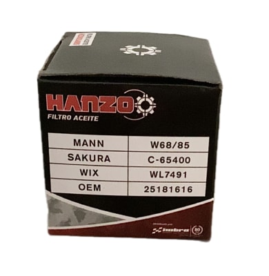 FILTRO DE ACEITE HANZO MANN W68/851