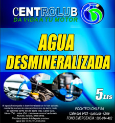 AGUA DESMINERALIZADA PACK 4 BIDONES DE 5 L