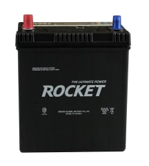BATERIA ROCKET SMF 40B19R 35 AH 330 CCA POSITIVO IZQUIERDO TERMINAL DELGADO