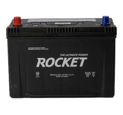 BATERIA ROCKET SMF NX120-7 90 AH 770 CCA TERMINAL ESTANDAR POSITIVO IZQUIERDO