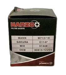 FILTRO DE ACEITE HANZO MANN  W712/19