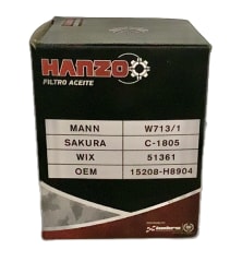 FILTRO DE ACEITE HANZO MANN W713/1