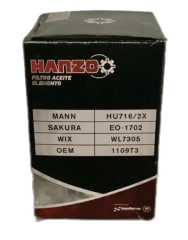 FILTRO DE ACEITE HANZO  MANN HU716/2X