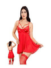 Baby Doll sexy Rojo 4