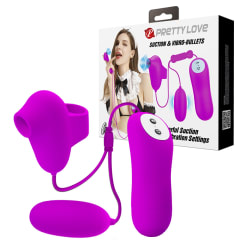 Succionador y vibrador morado 0