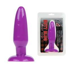 Plug Anal morado de TPR 14 cm