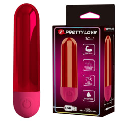 Vibrador bala recargable Kiwi Rojo