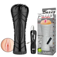 Masturbador con vibrador PUSSY 0