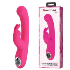 Vibrador rabbit con pantalla led Lamar - Recargable