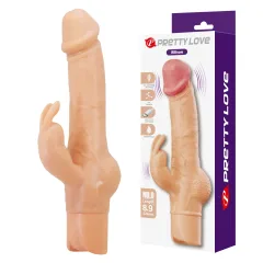 Vibrador rabbit realista recargable Ellison color piel