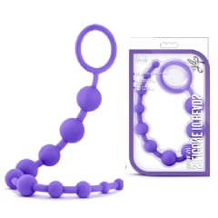 Bolas anales de silicona morado