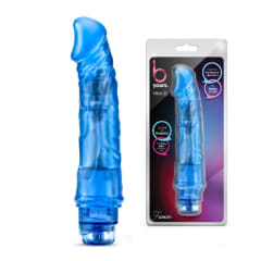 Vibrador jelly B yours 6 azul 19.5 cm